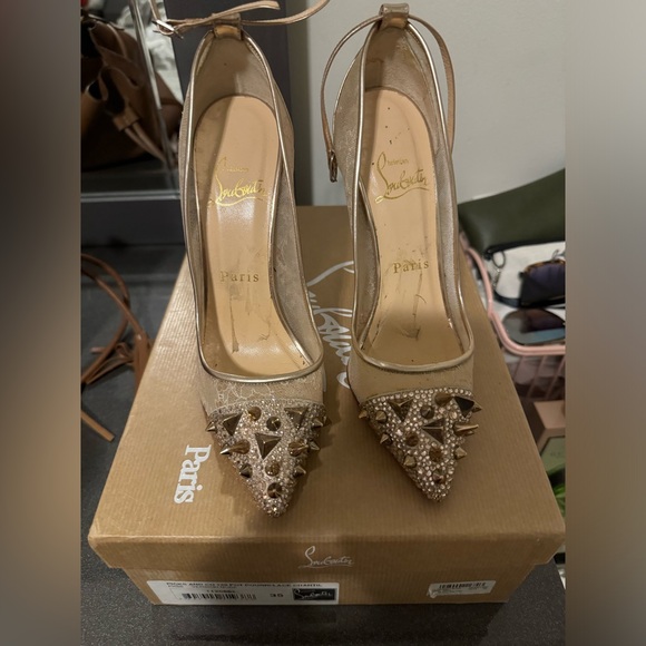 Christian Louboutin Picks & Co Rose gold size 35 - Picture 5 of 5